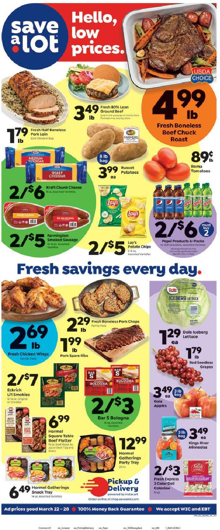 Save A Lot Weekly Ad from March 22