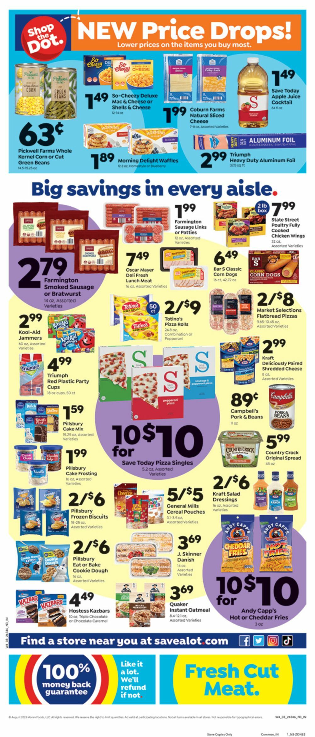 Save A Lot Weekly Ad from August 23