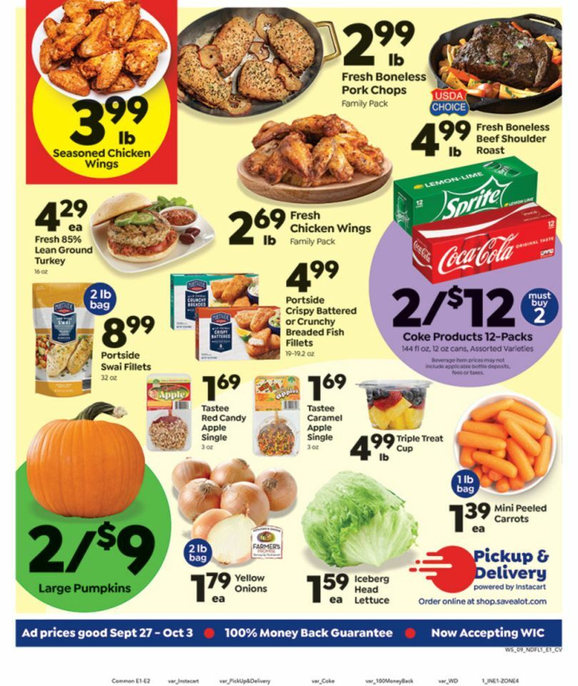 Save A Lot Weekly Ad from September 27
