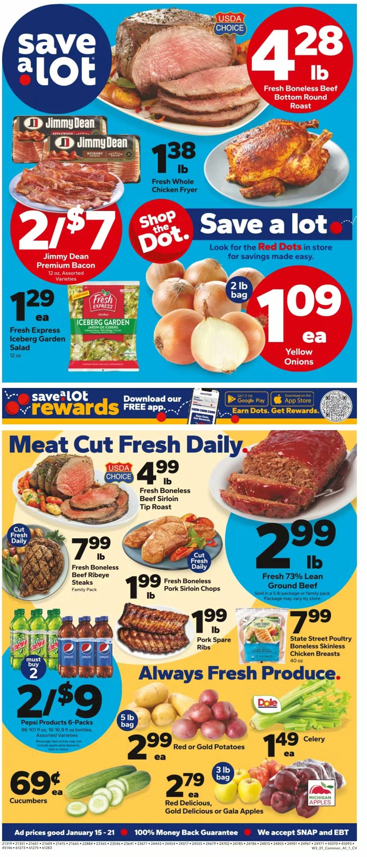 Save A Lot Weekly Ad from January 15