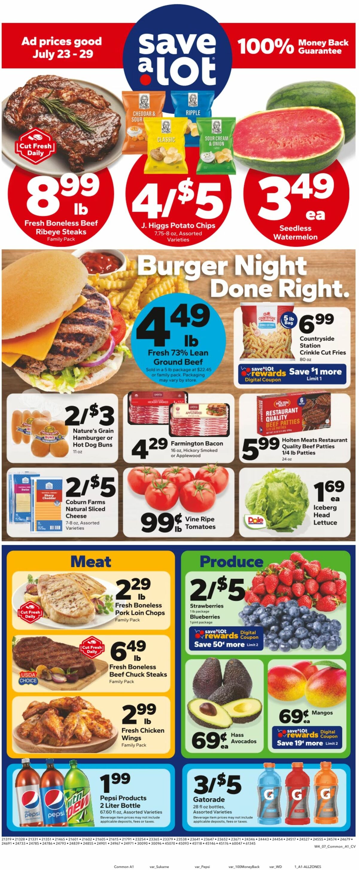 Save A Lot Weekly Ad from July 23