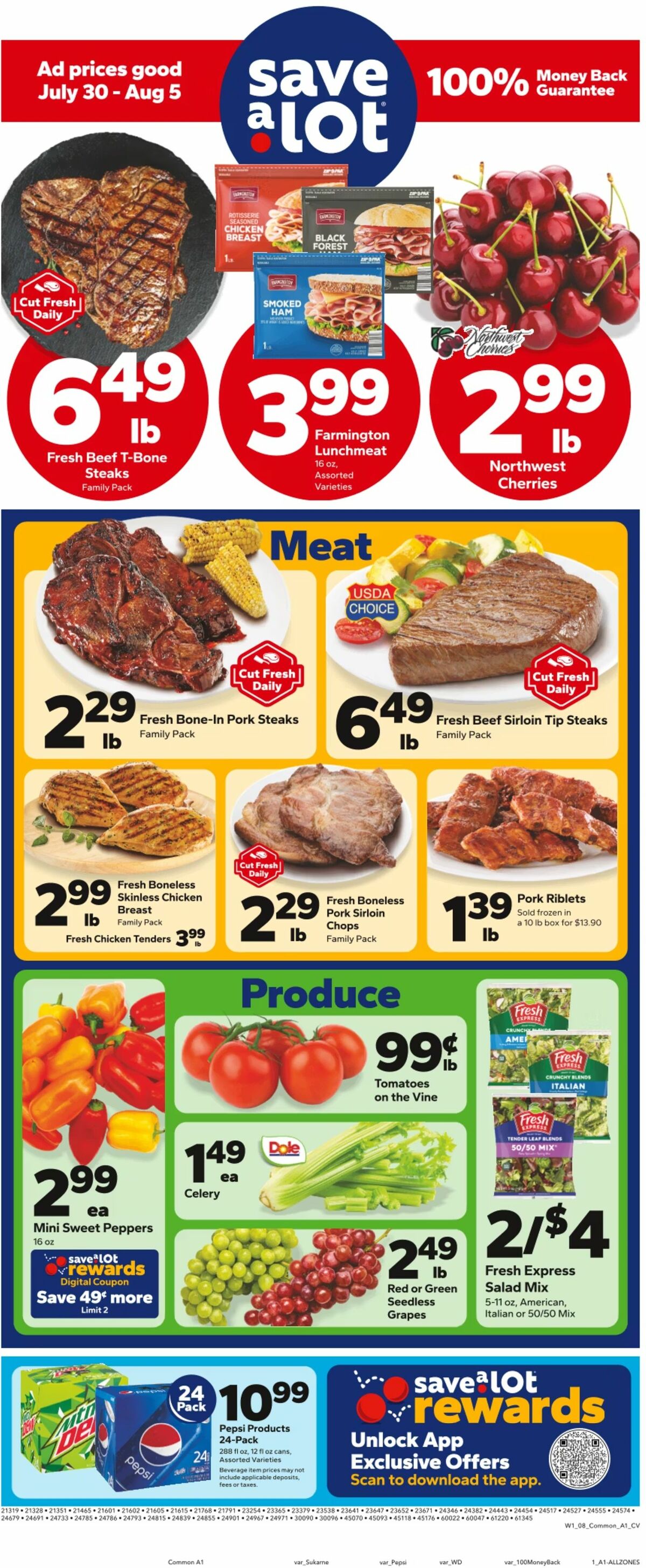 Save A Lot Weekly Ad from July 30