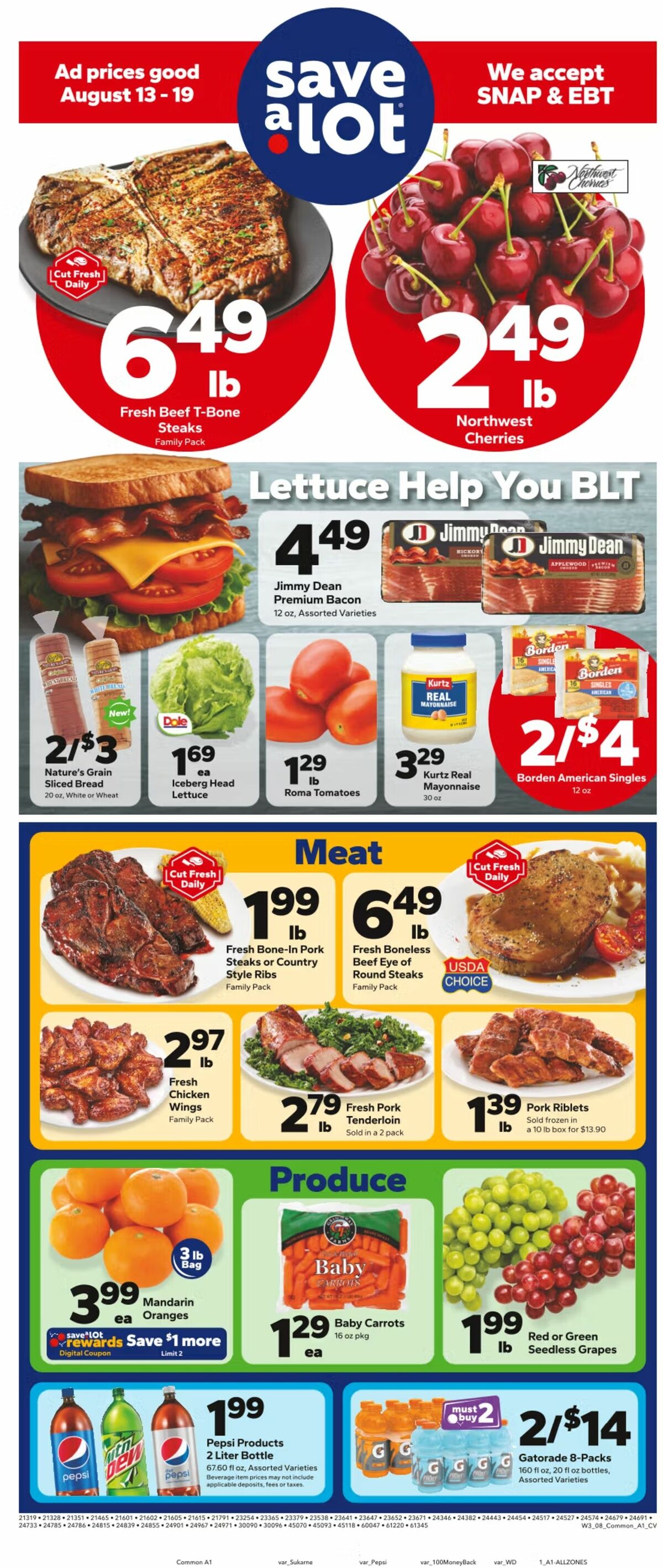 Save A Lot Weekly Ad from August 13
