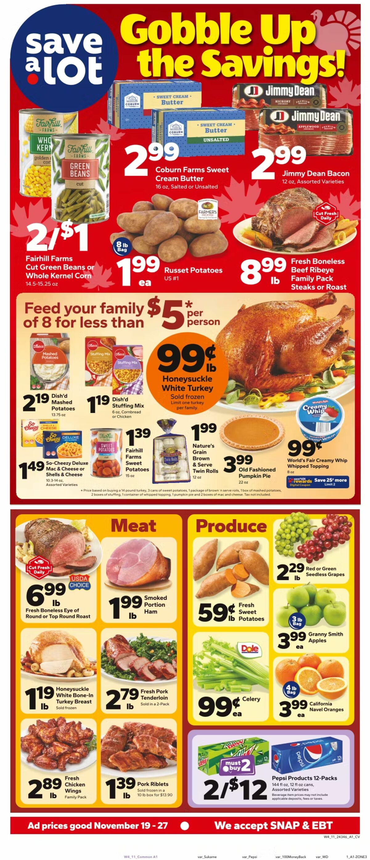 Save A Lot Weekly Ad from November 19