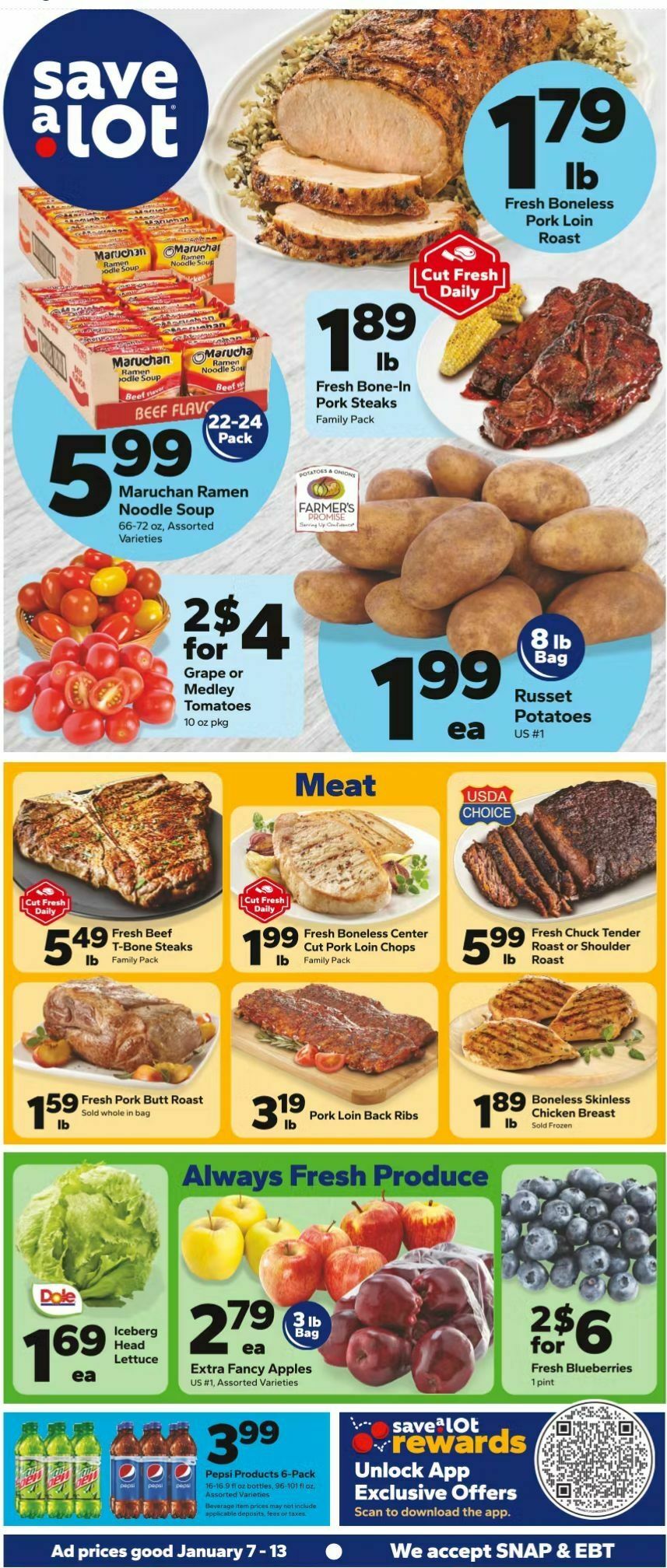 Save A Lot Weekly Ad from January 7