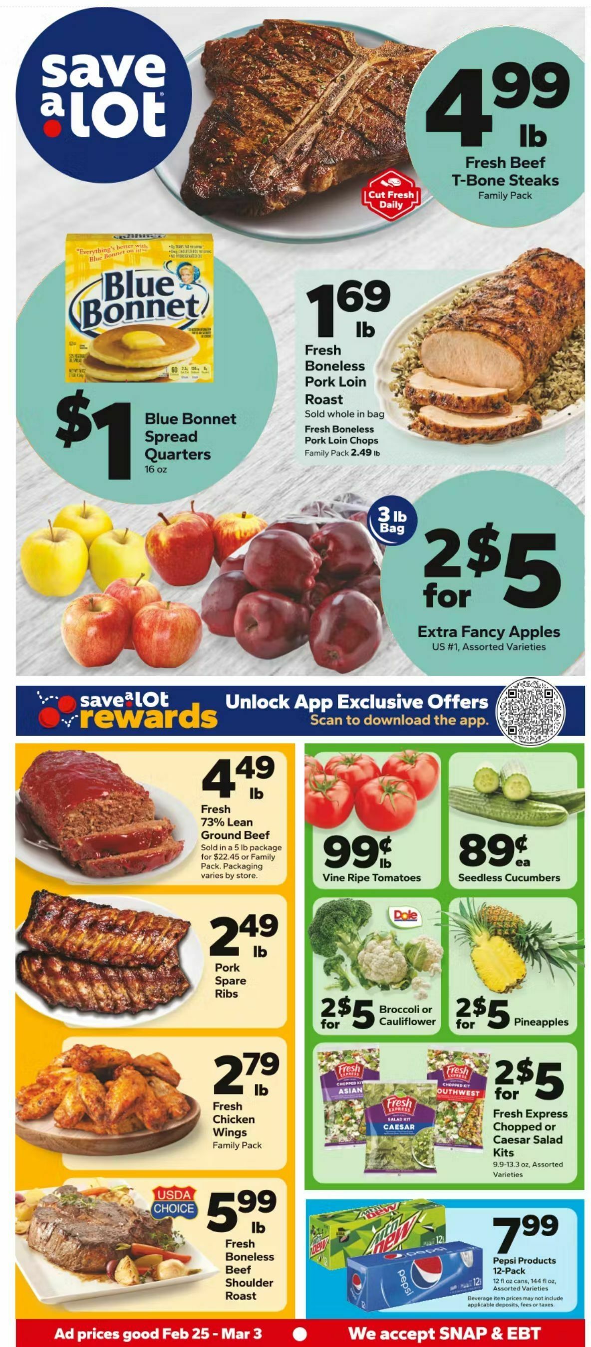 Save A Lot Weekly Ad from February 25