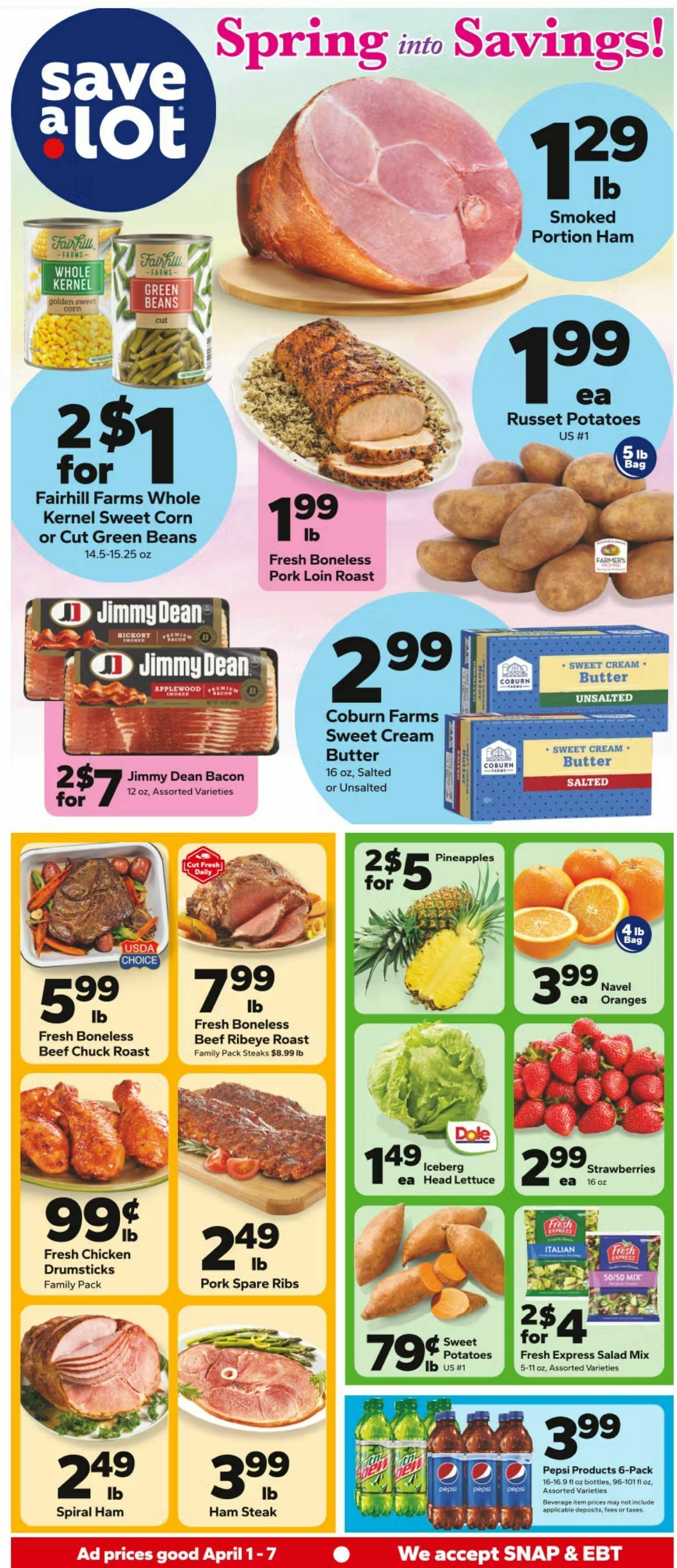 Save A Lot Weekly Ad from April 1