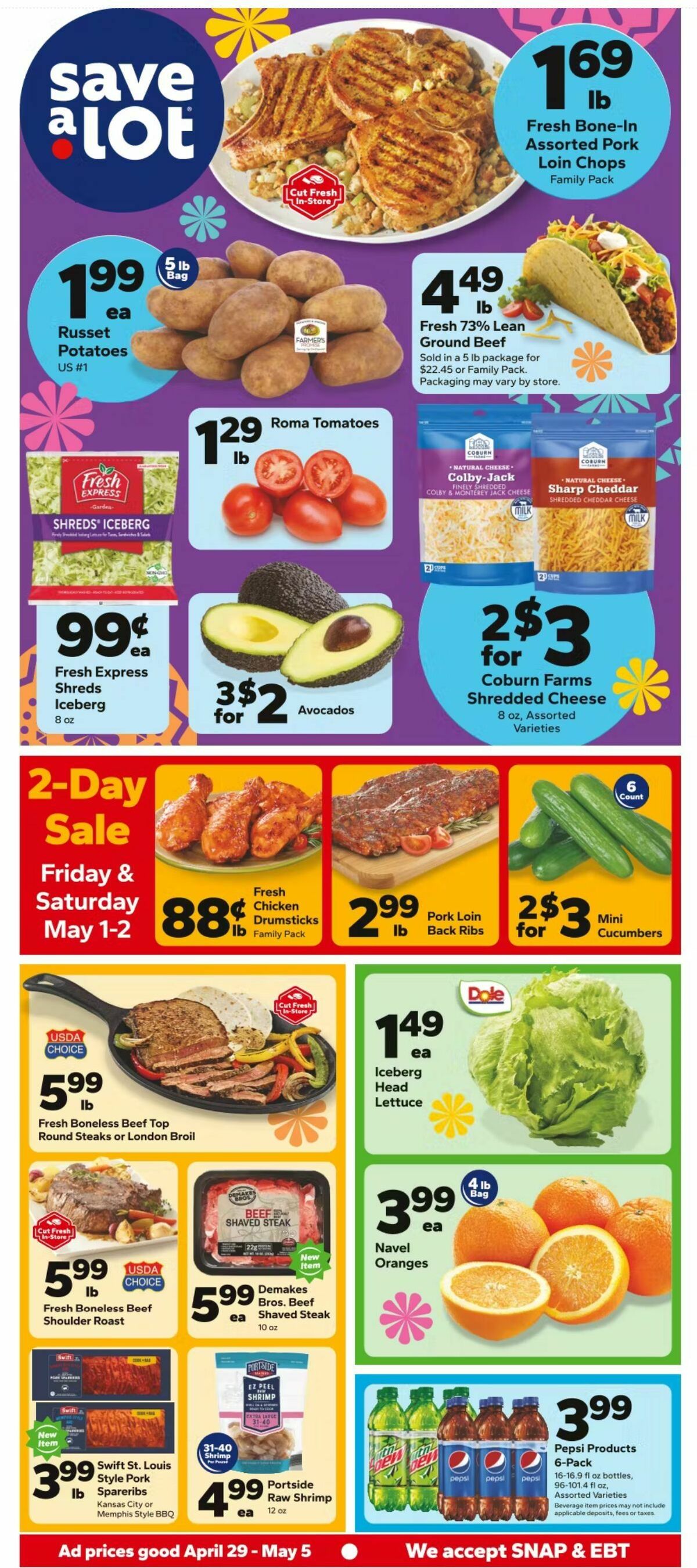 Save A Lot Weekly Ad from April 29