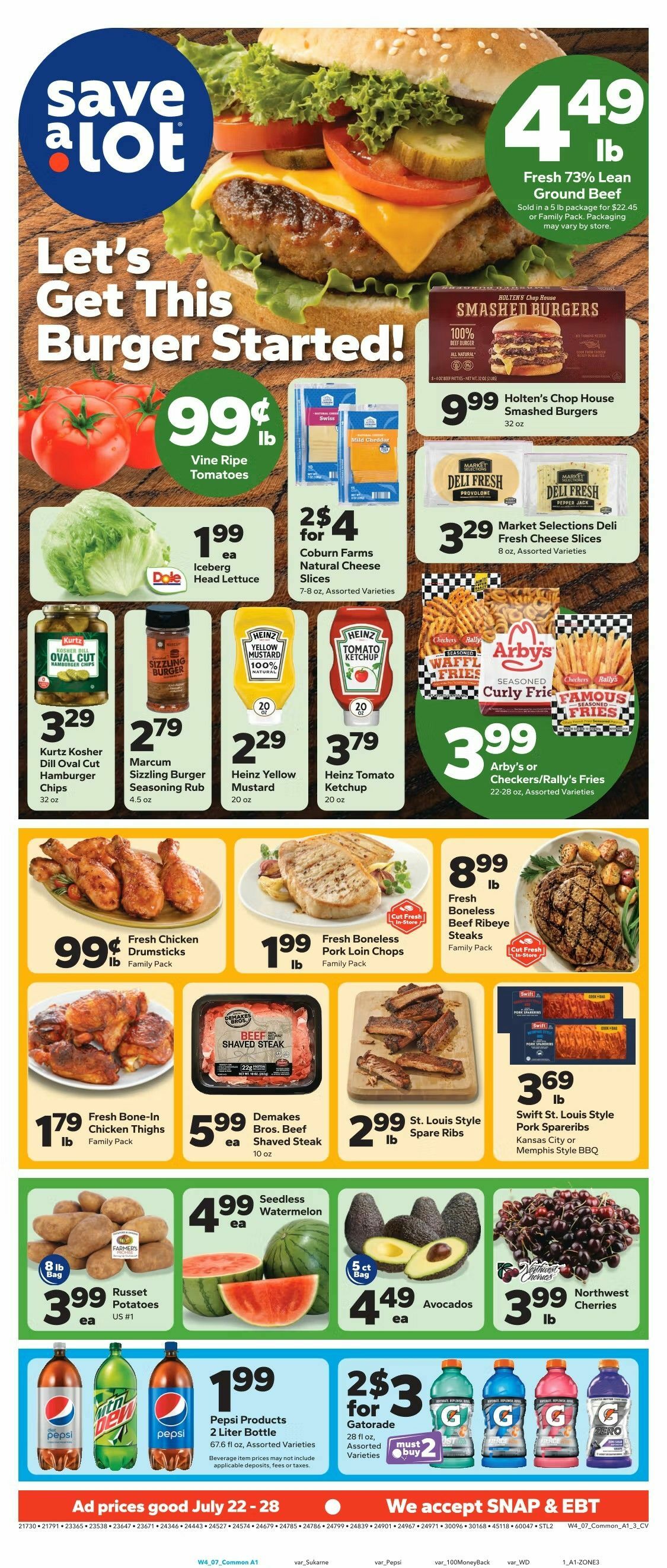 Save A Lot Weekly Ad from July 22
