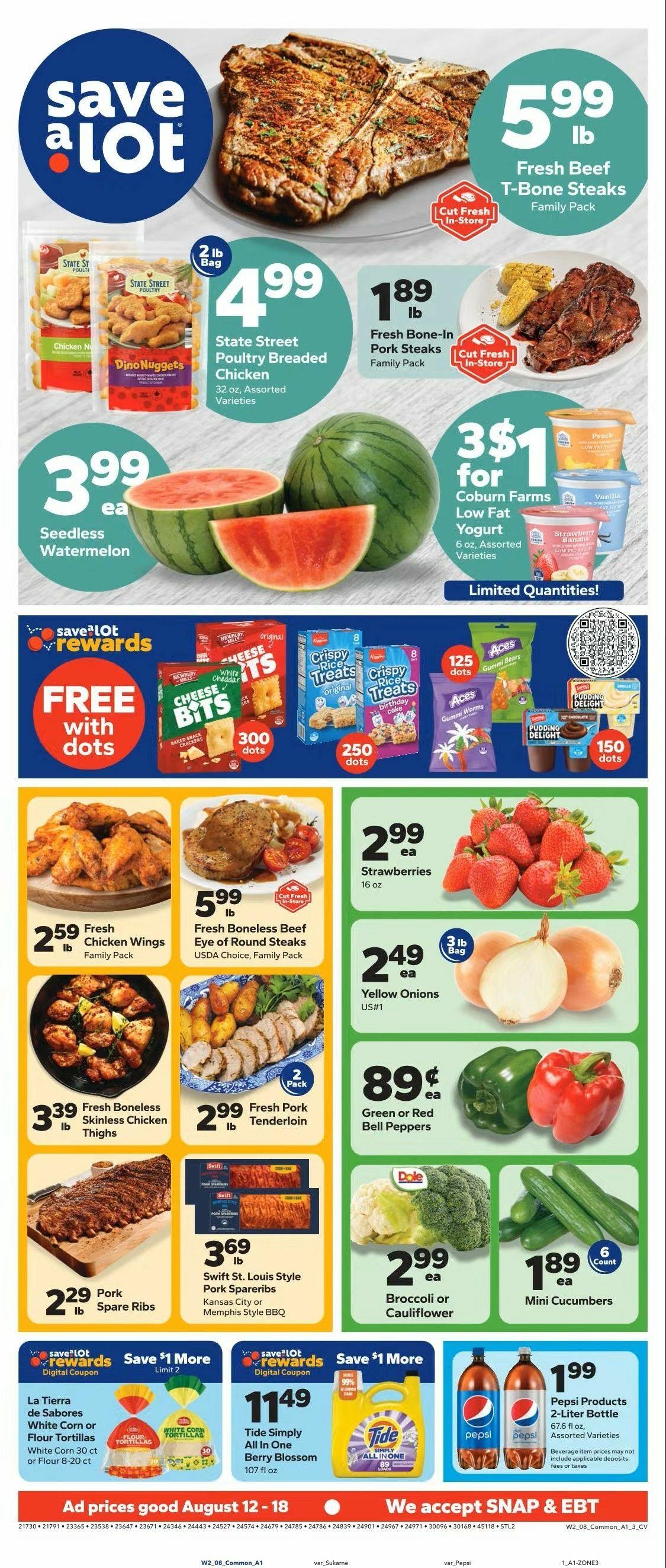 Save A Lot Weekly Ad from August 12