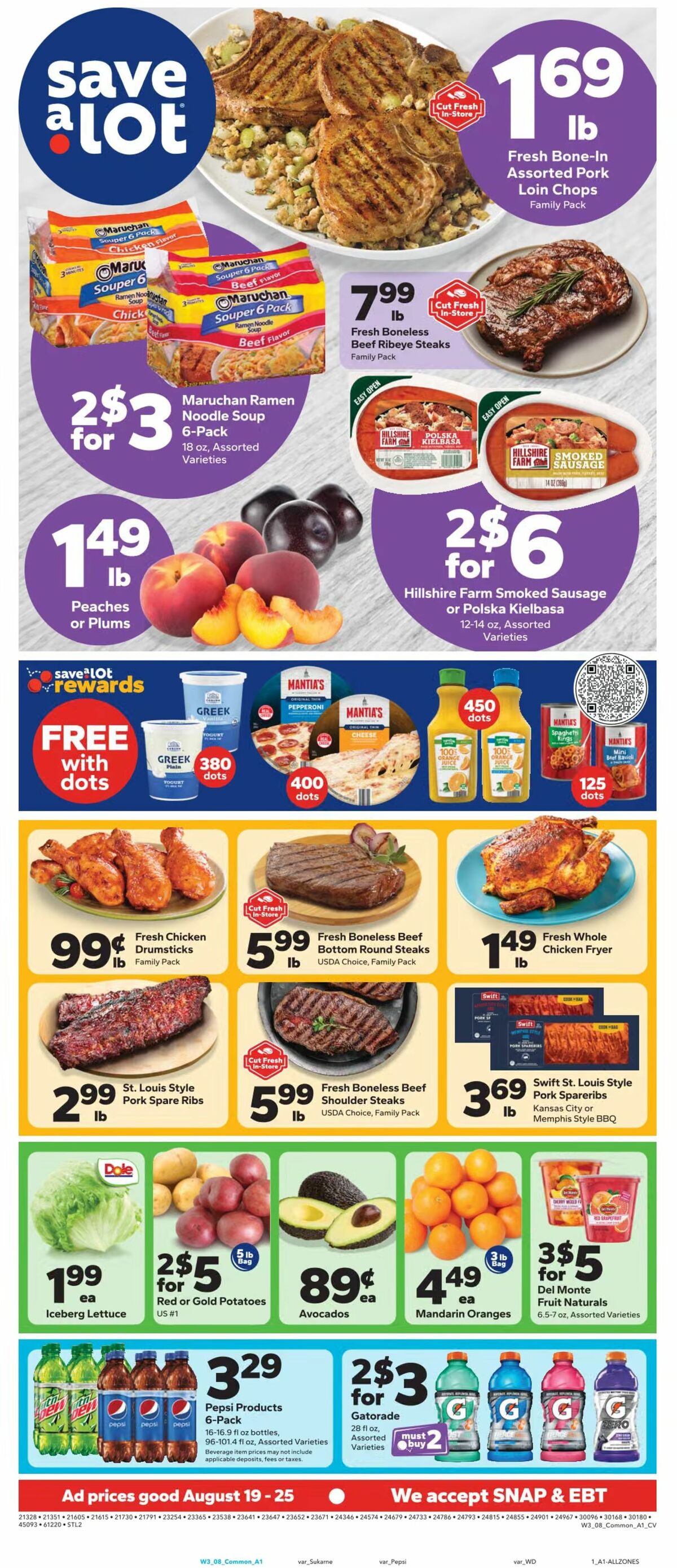 Save A Lot Weekly Ad from August 19