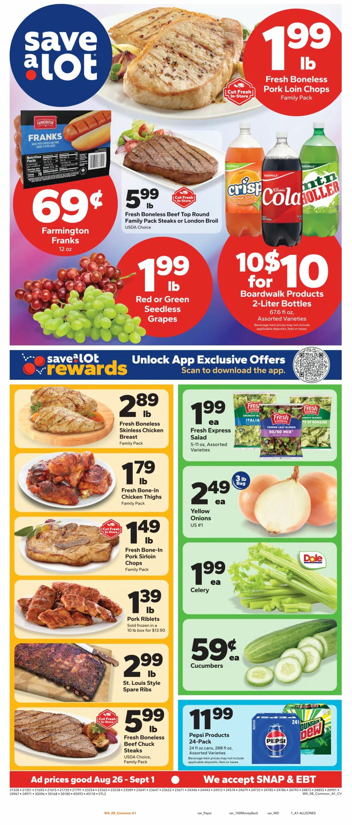 Save A Lot Weekly Ad from August 26