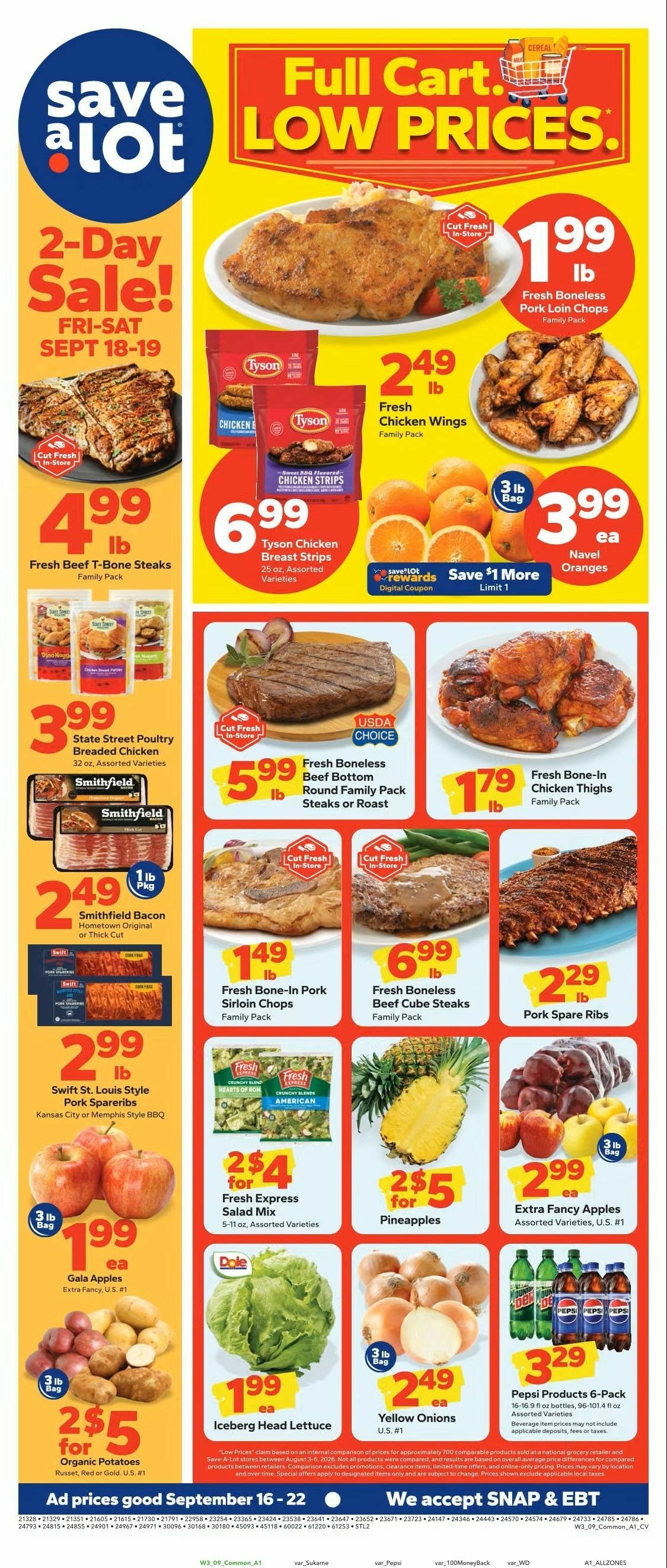 Save A Lot Weekly Ad from September 16