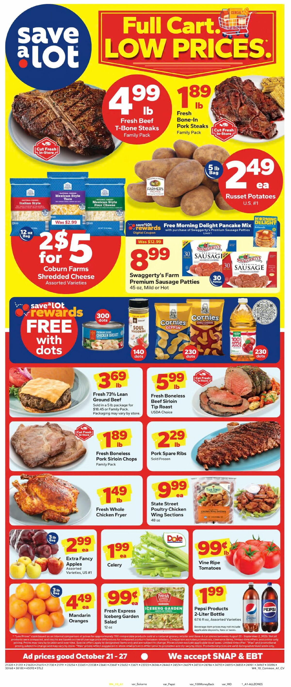 Save A Lot Weekly Ad from October 21