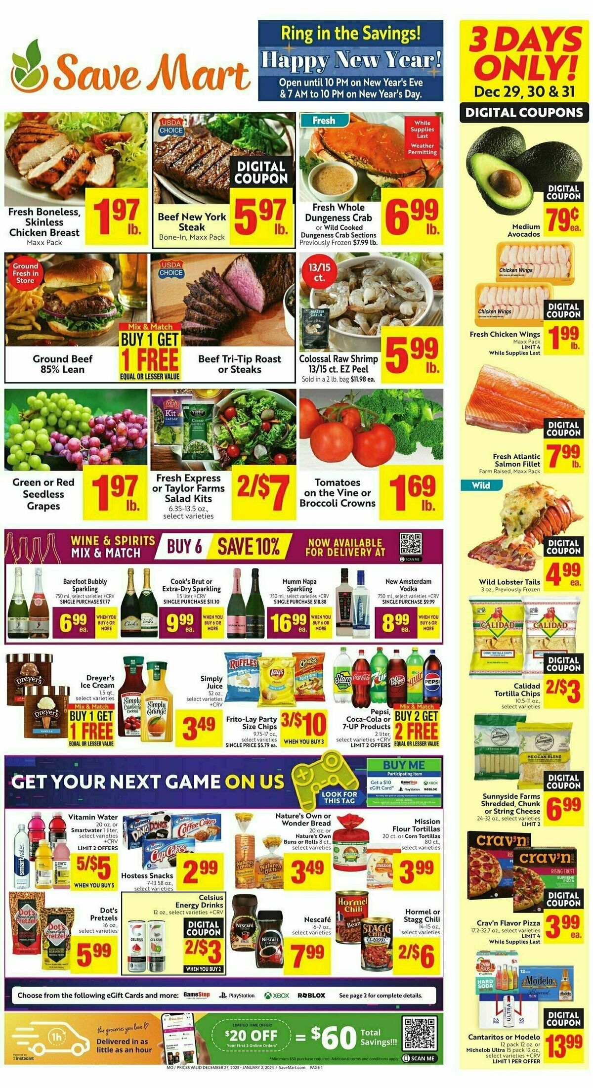 Save Mart Weekly Ad from December 27
