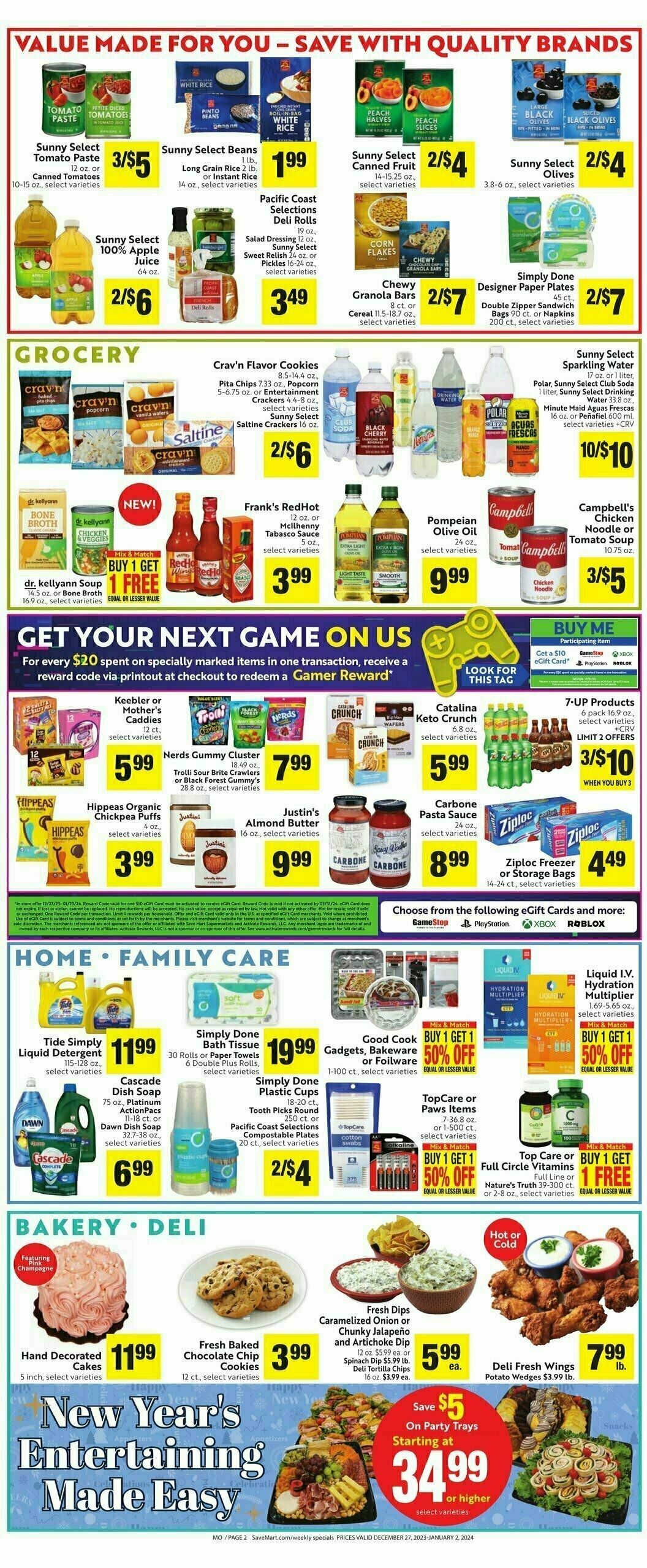 Save Mart Weekly Ad from December 27