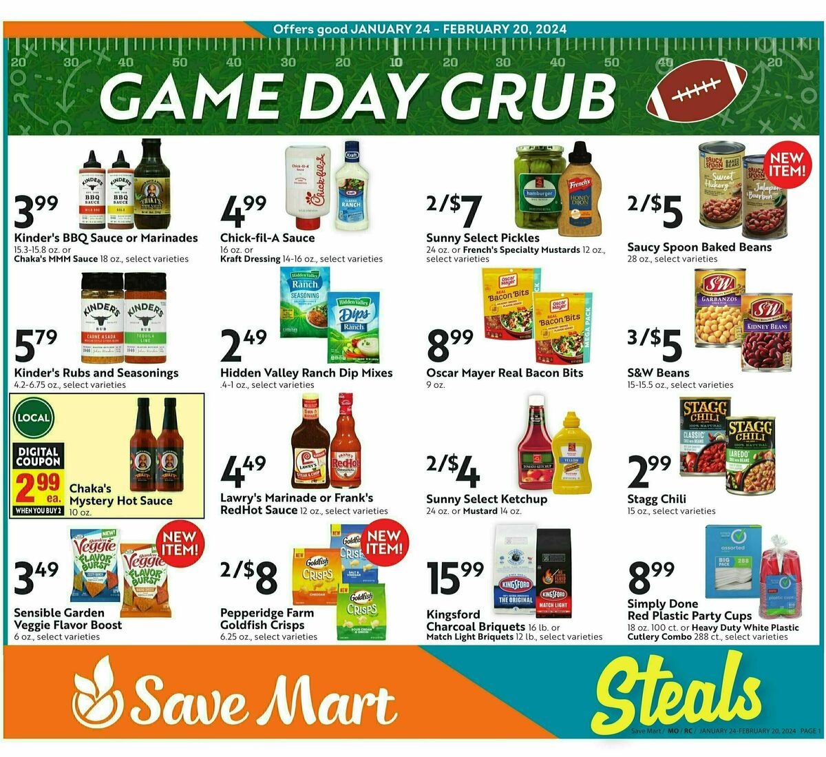 Save Mart Game Day Weekly Ad from January 24