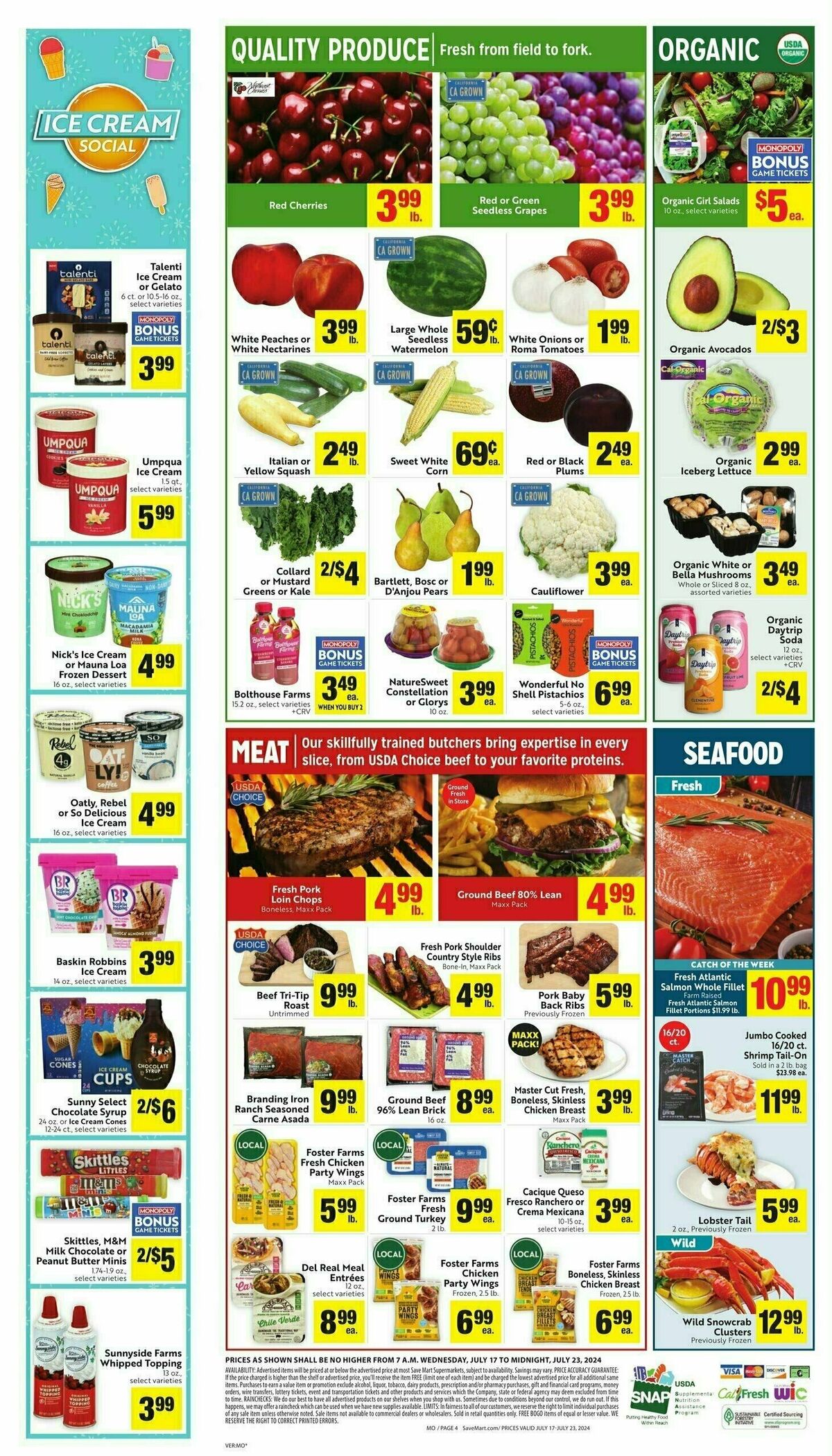 Save Mart Weekly Ad from July 17