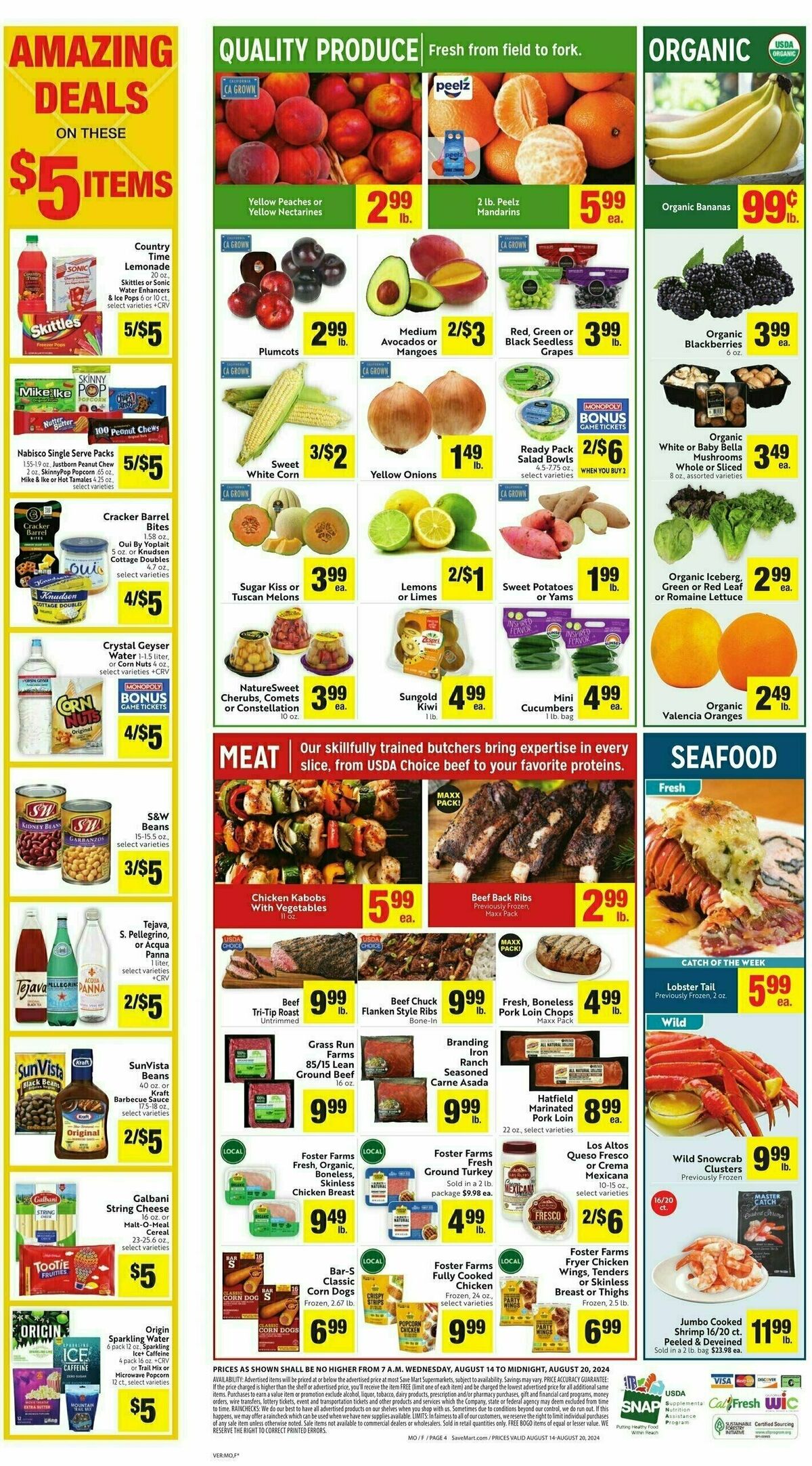 Save Mart Weekly Ad from August 14