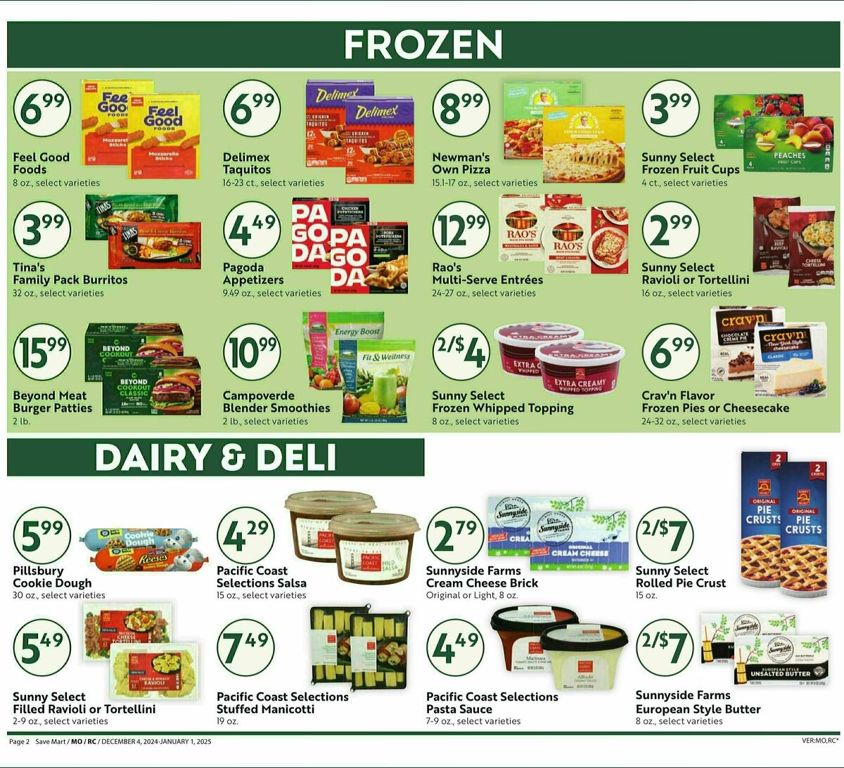 Save Mart Big Monthly Deals Weekly Ad from December 4