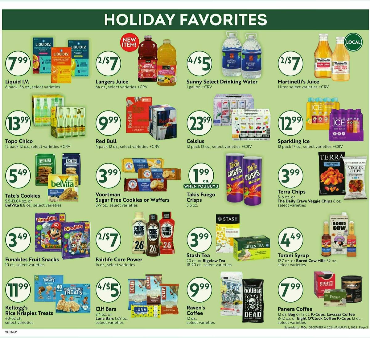 Save Mart Big Monthly Deals Weekly Ad from December 4