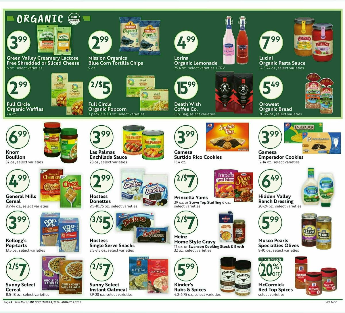 Save Mart Big Monthly Deals Weekly Ad from December 4