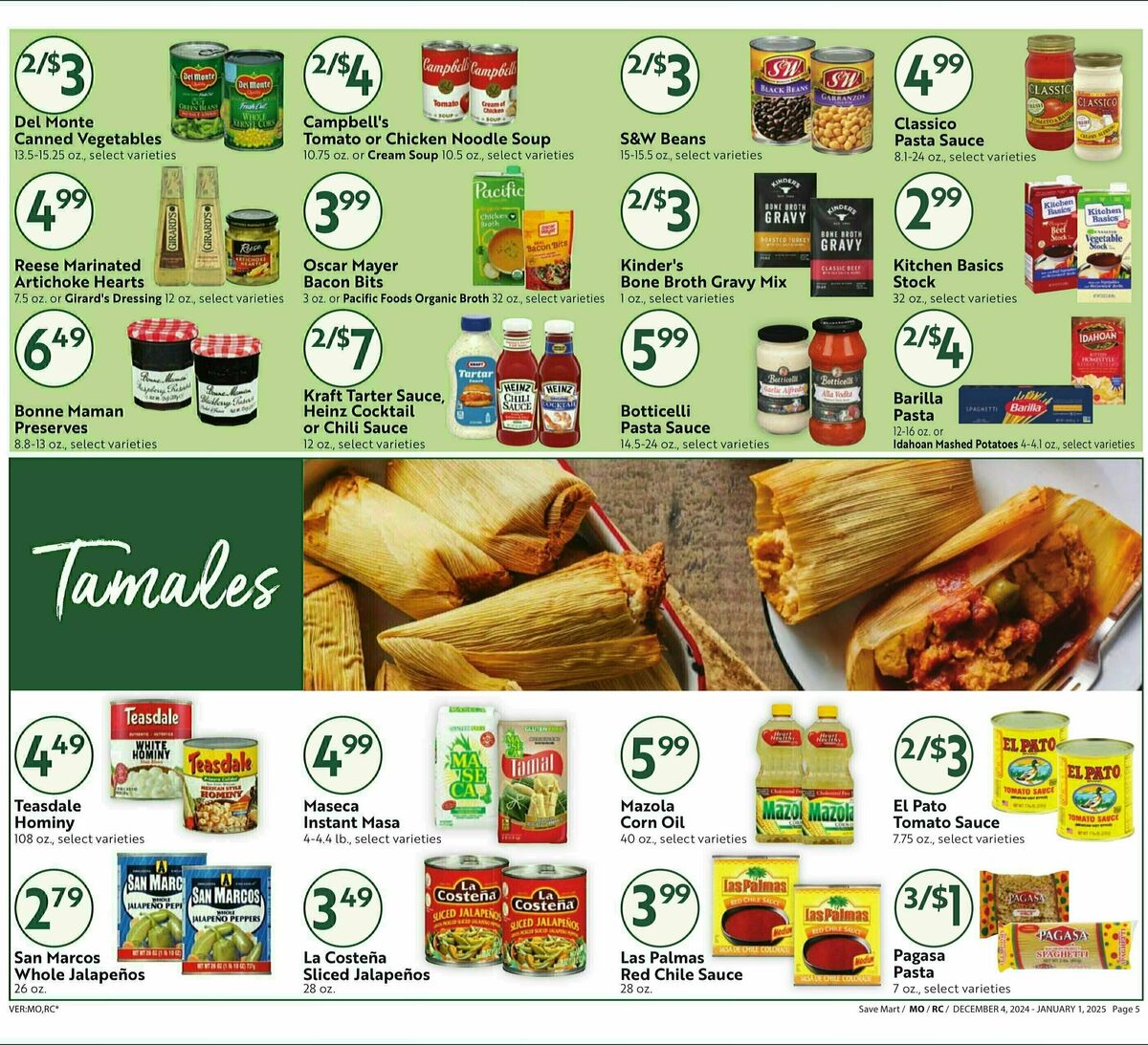 Save Mart Big Monthly Deals Weekly Ad from December 4