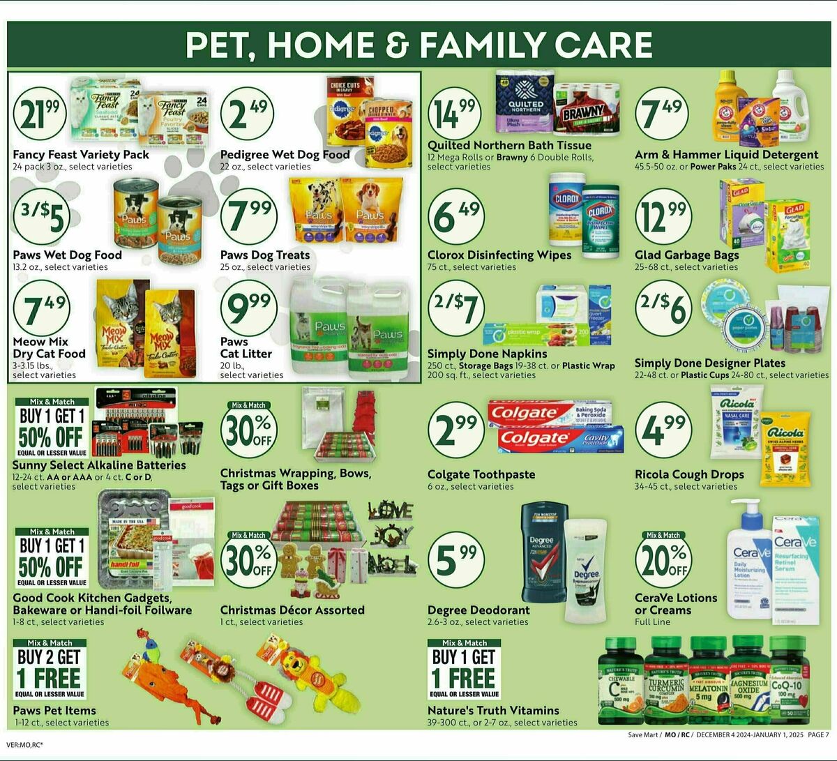 Save Mart Big Monthly Deals Weekly Ad from December 4