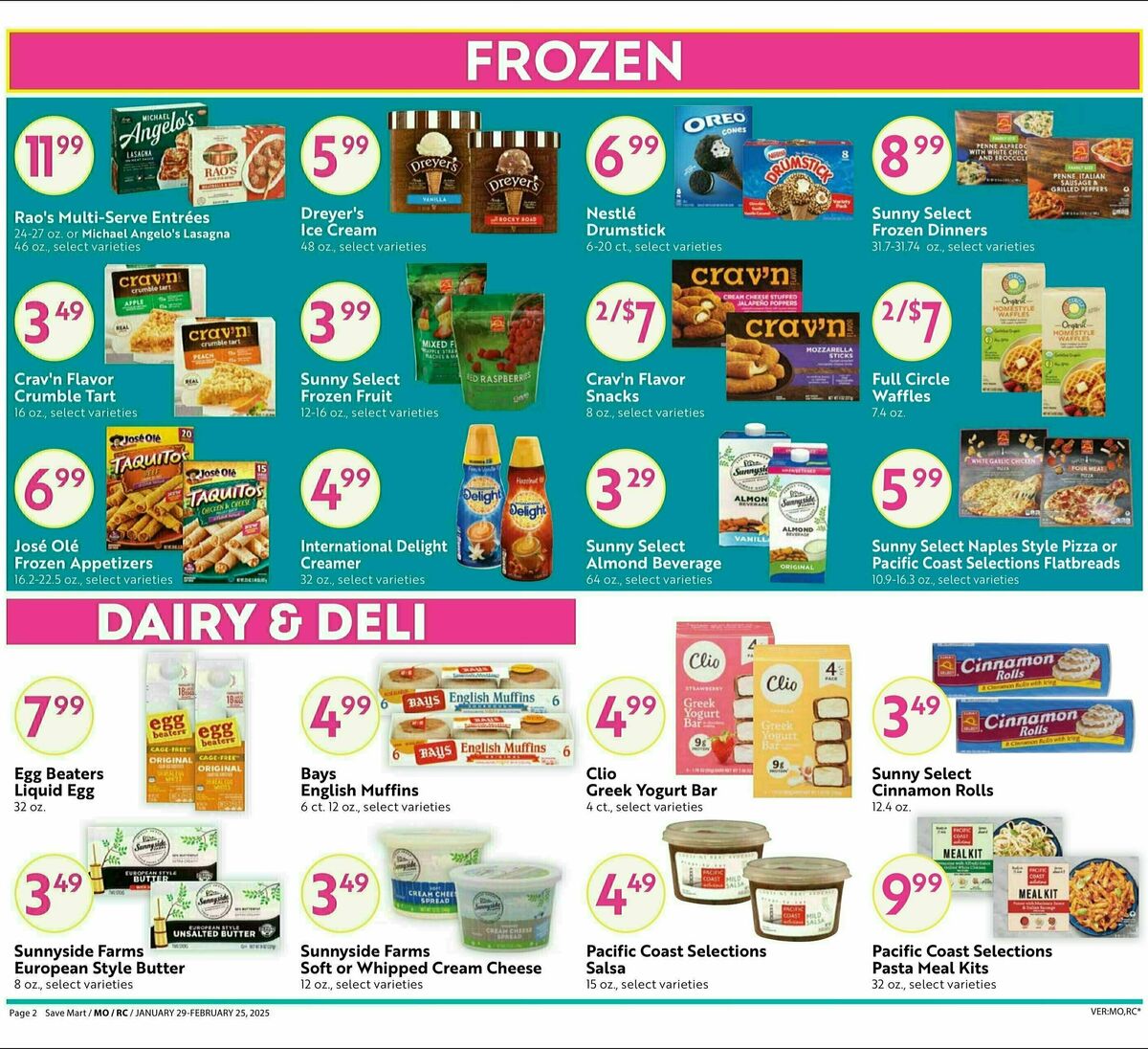 Save Mart Big Monthly Deals Weekly Ad from January 29