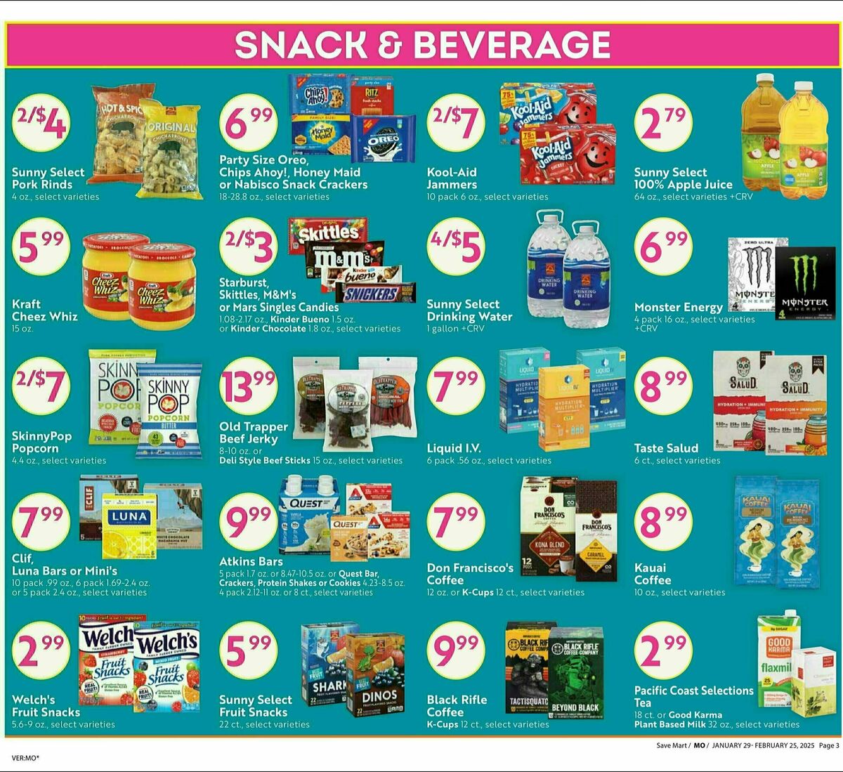 Save Mart Big Monthly Deals Weekly Ad from January 29