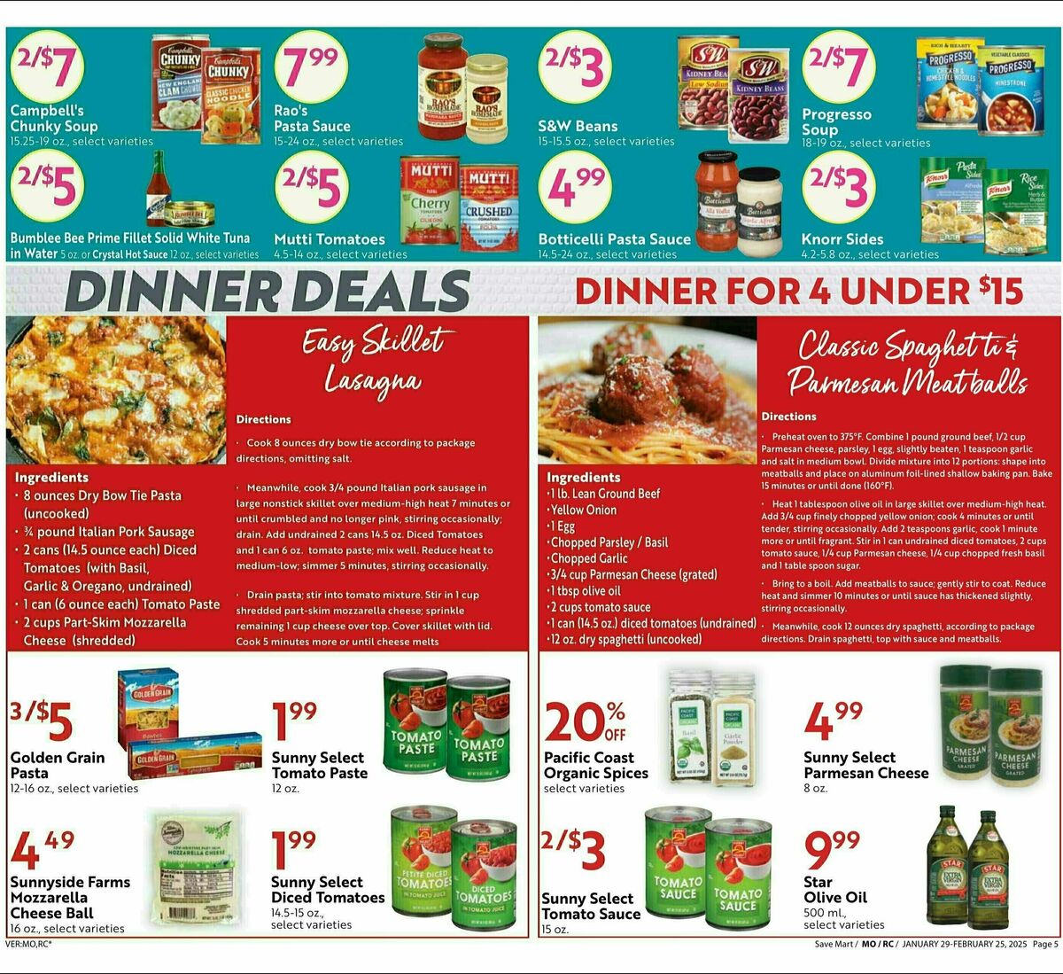 Save Mart Big Monthly Deals Weekly Ad from January 29