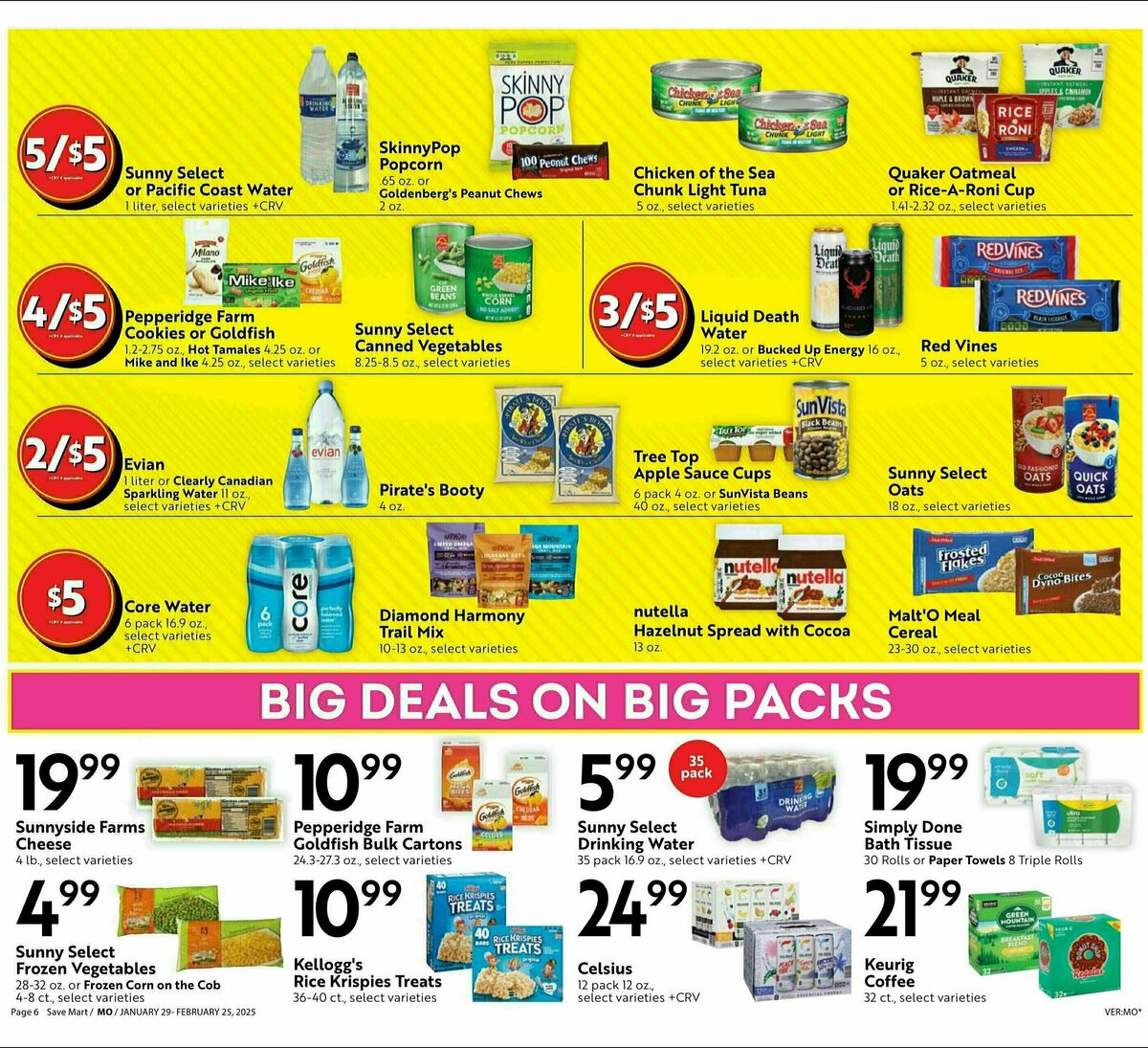 Save Mart Big Monthly Deals Weekly Ad from January 29