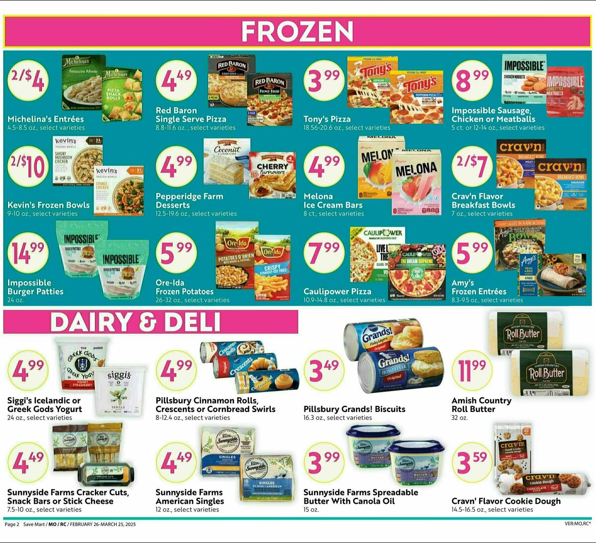 Save Mart Big Monthly Deals Weekly Ad from February 26