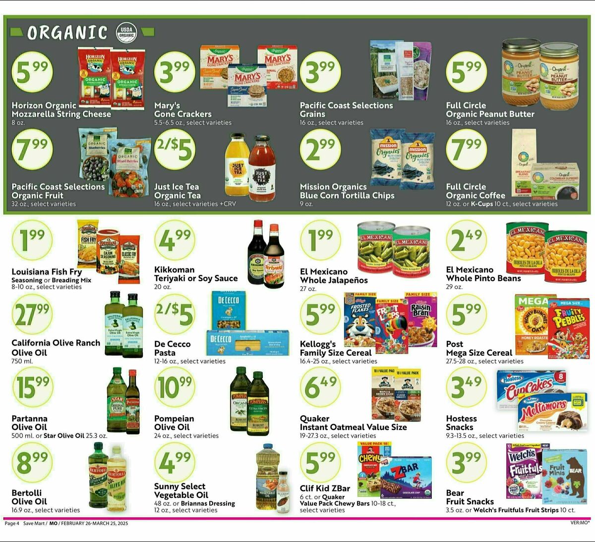 Save Mart Big Monthly Deals Weekly Ad from February 26