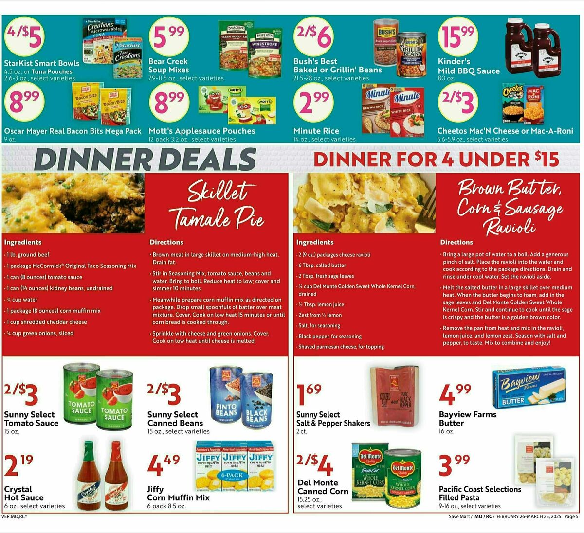 Save Mart Big Monthly Deals Weekly Ad from February 26