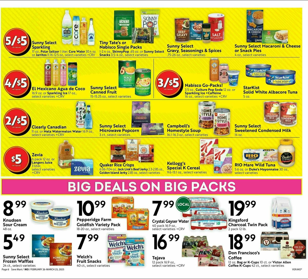 Save Mart Big Monthly Deals Weekly Ad from February 26