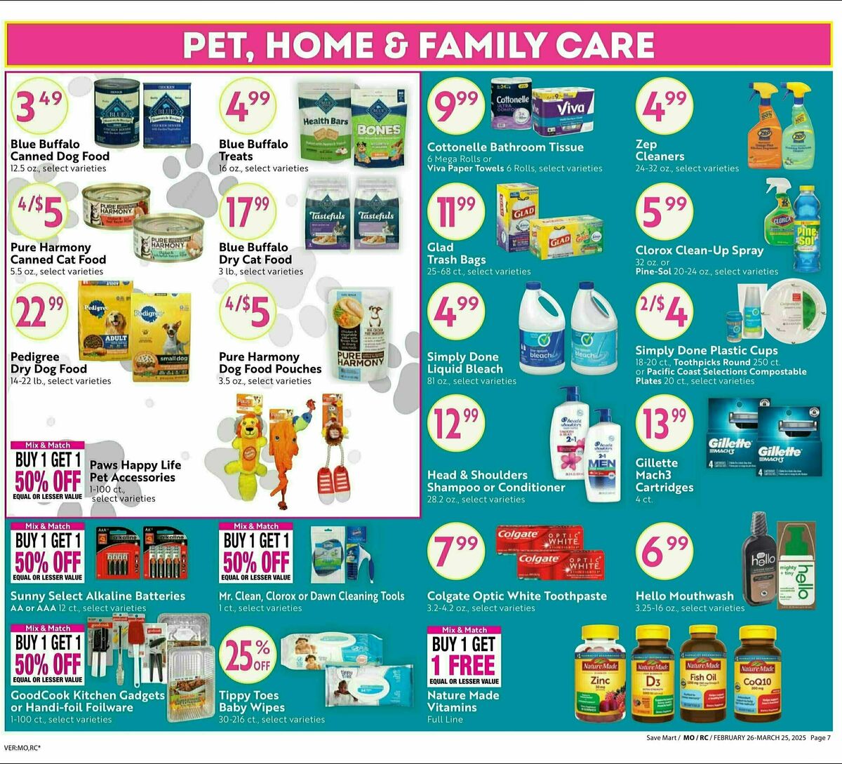 Save Mart Big Monthly Deals Weekly Ad from February 26