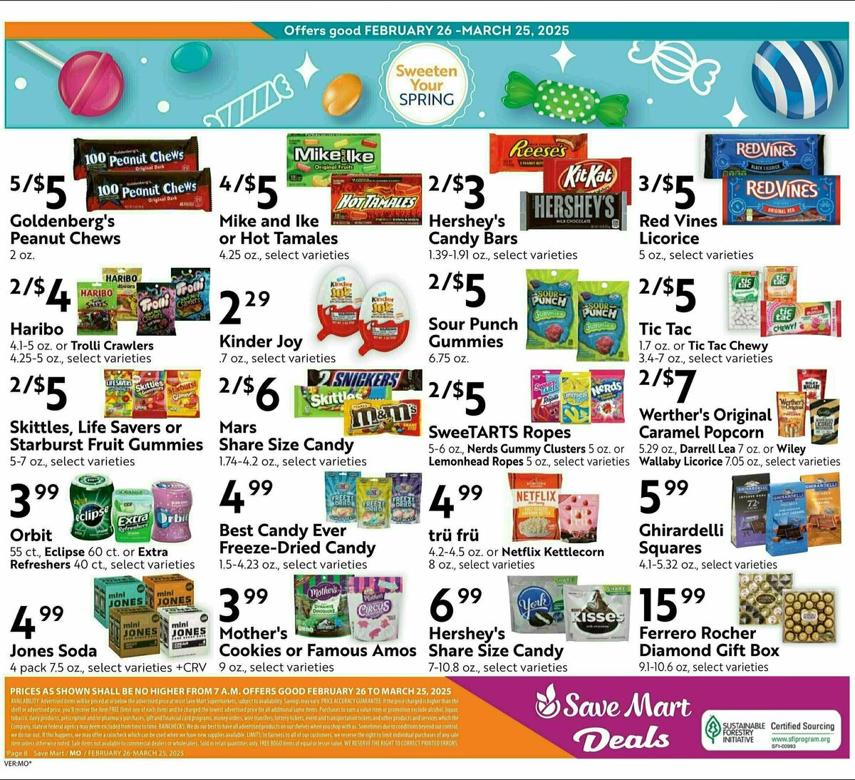 Save Mart Big Monthly Deals Weekly Ad from February 26