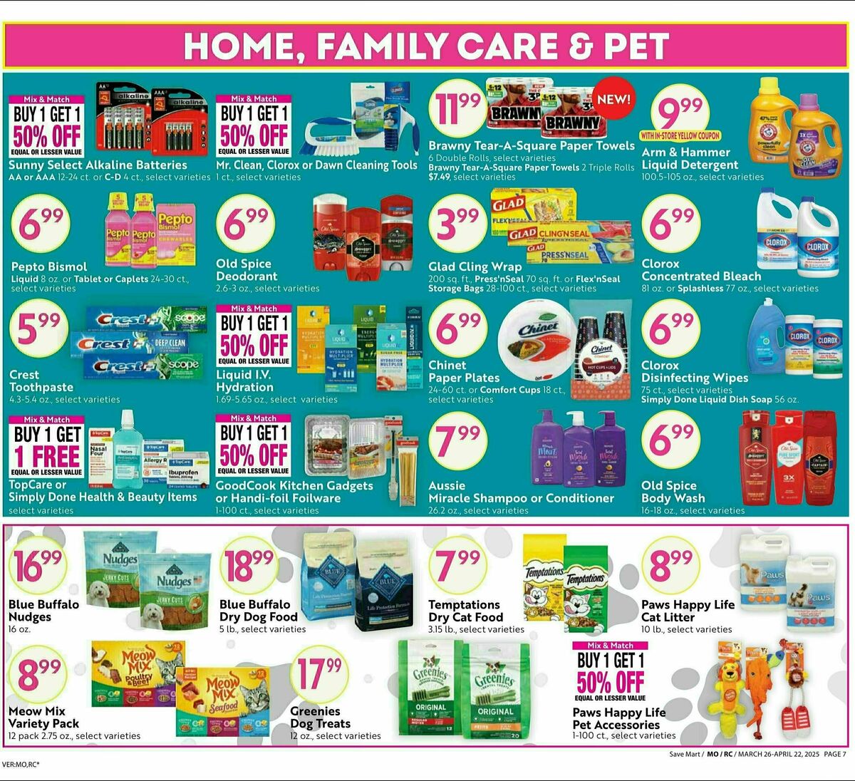 Save Mart Big Monthly Deals Weekly Ad from March 26