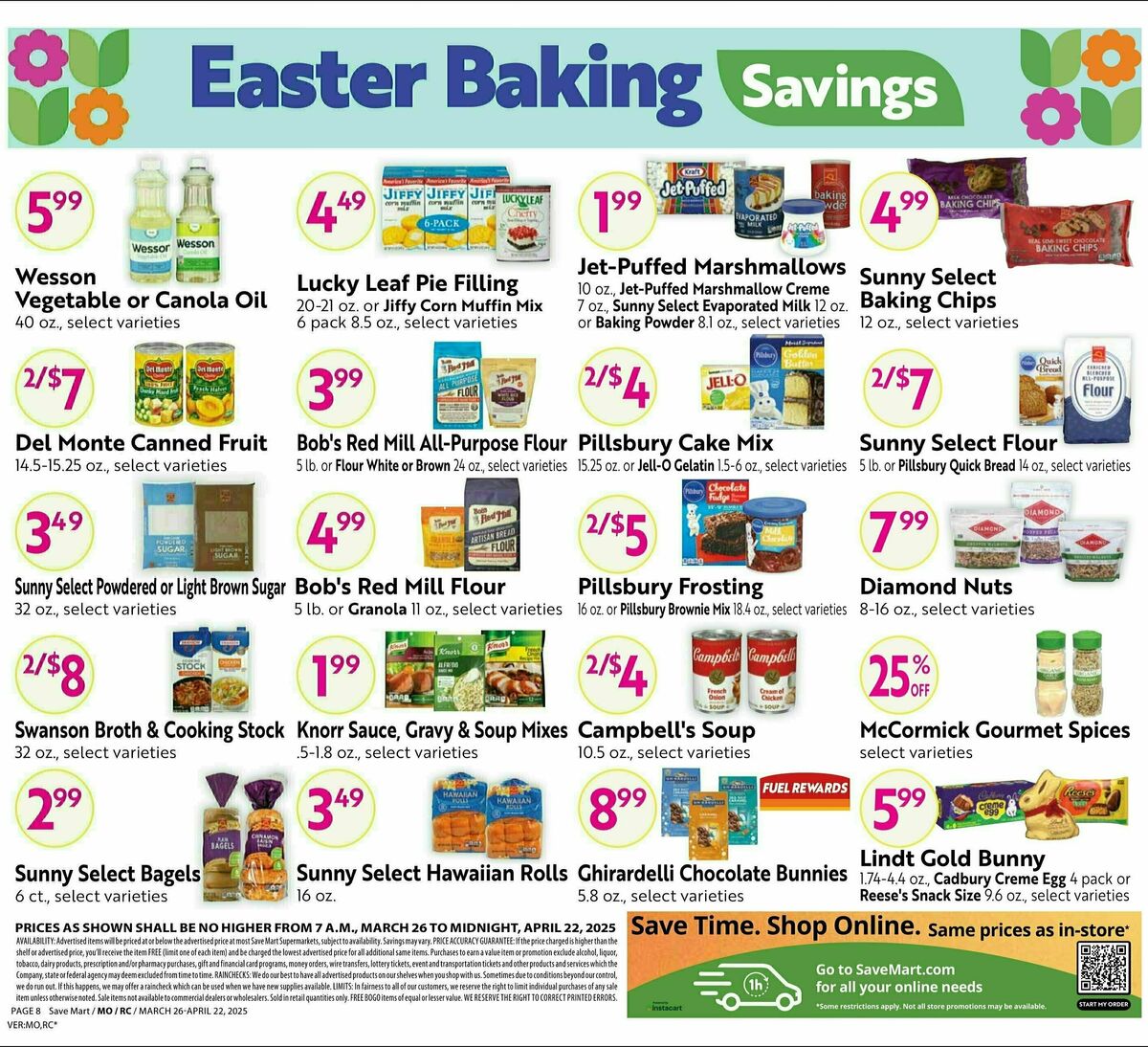 Save Mart Big Monthly Deals Weekly Ad from March 26