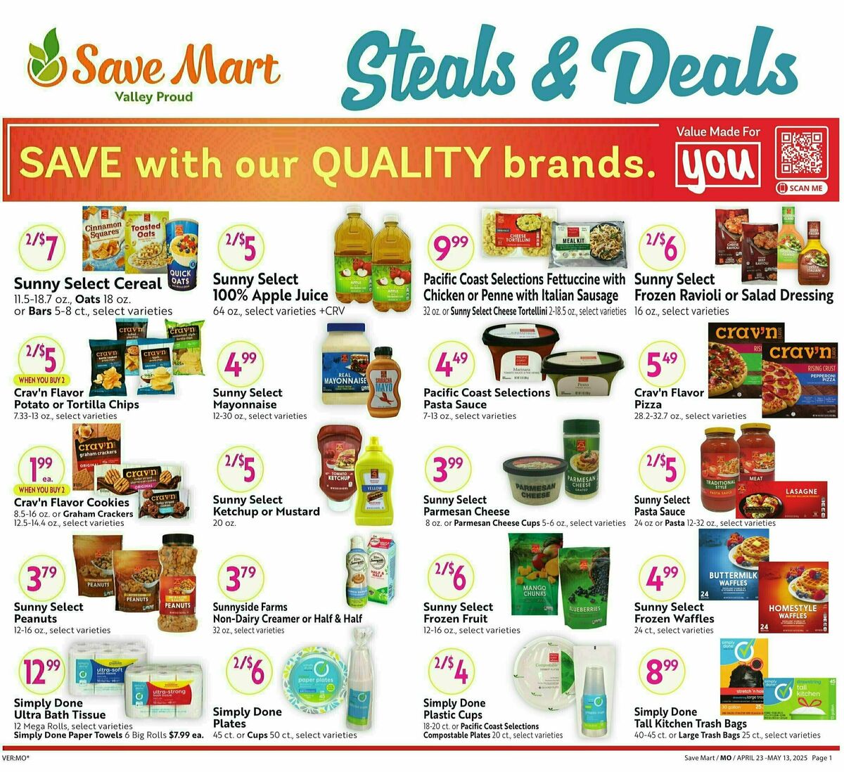 Save Mart Big Monthly Deals Weekly Ad from April 23