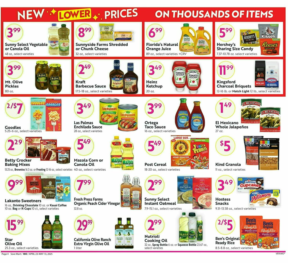Save Mart Big Monthly Deals Weekly Ad from April 23