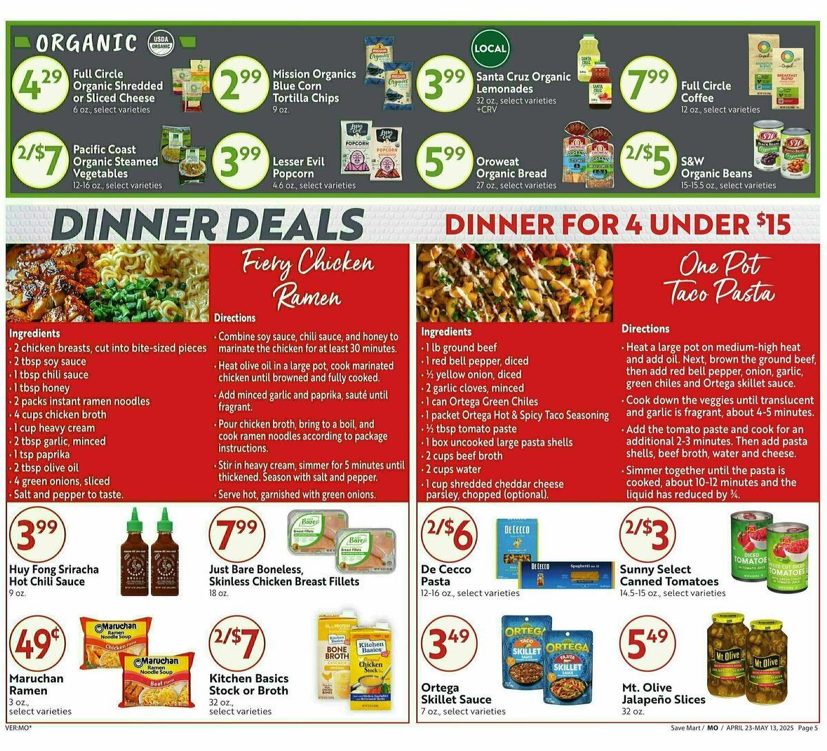 Save Mart Big Monthly Deals Weekly Ad from April 23
