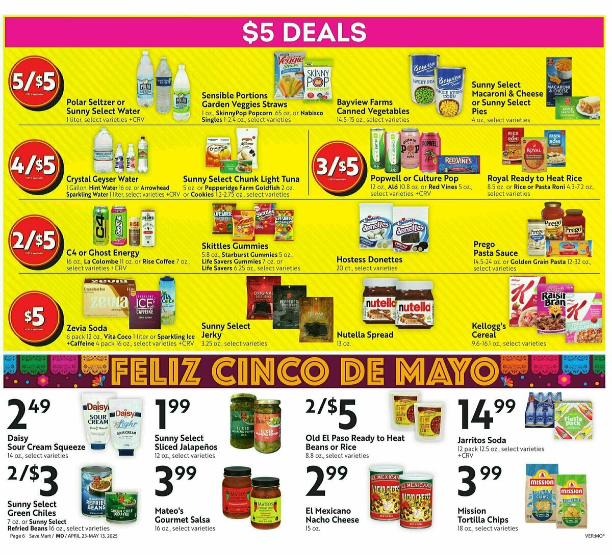 Save Mart Big Monthly Deals Weekly Ad from April 23