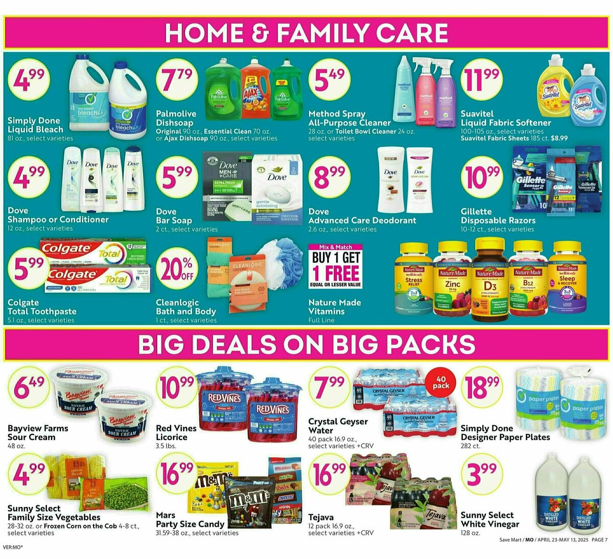 Save Mart Big Monthly Deals Weekly Ad from April 23