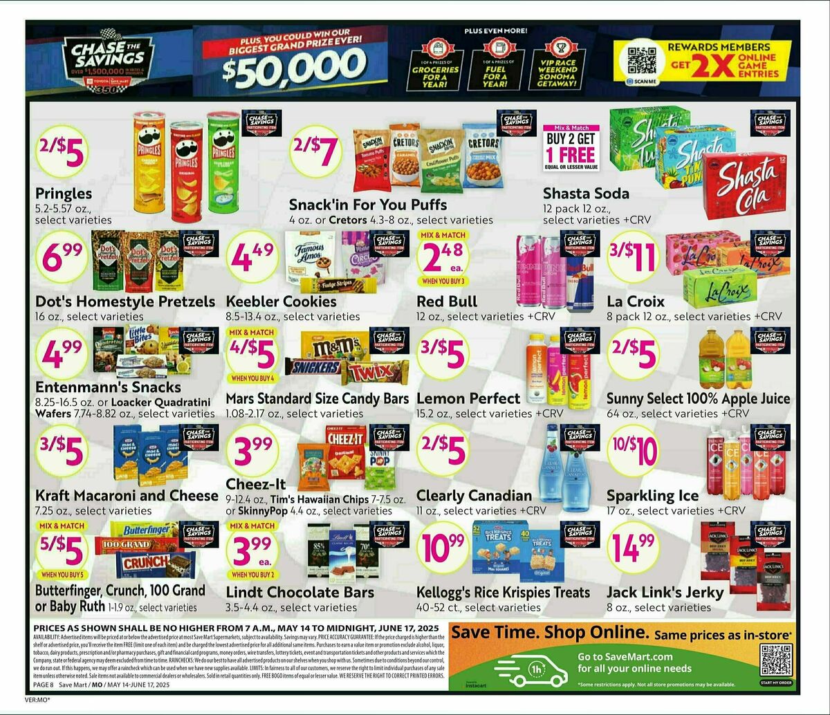 Save Mart Steals & Deals Weekly Ad from May 14