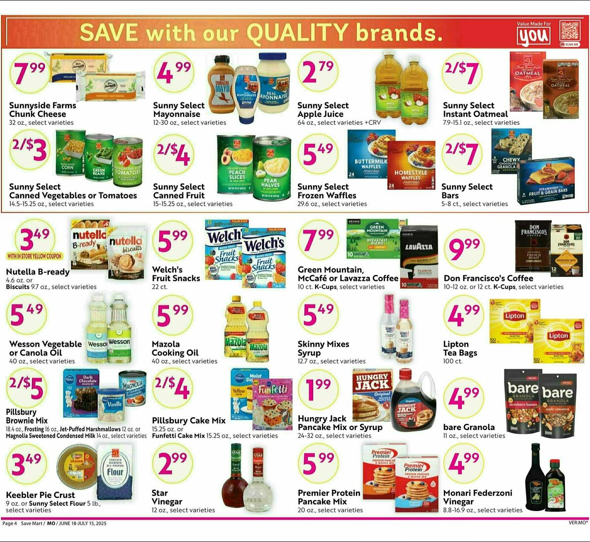 Save Mart Steals & Deals Weekly Ad from June 18