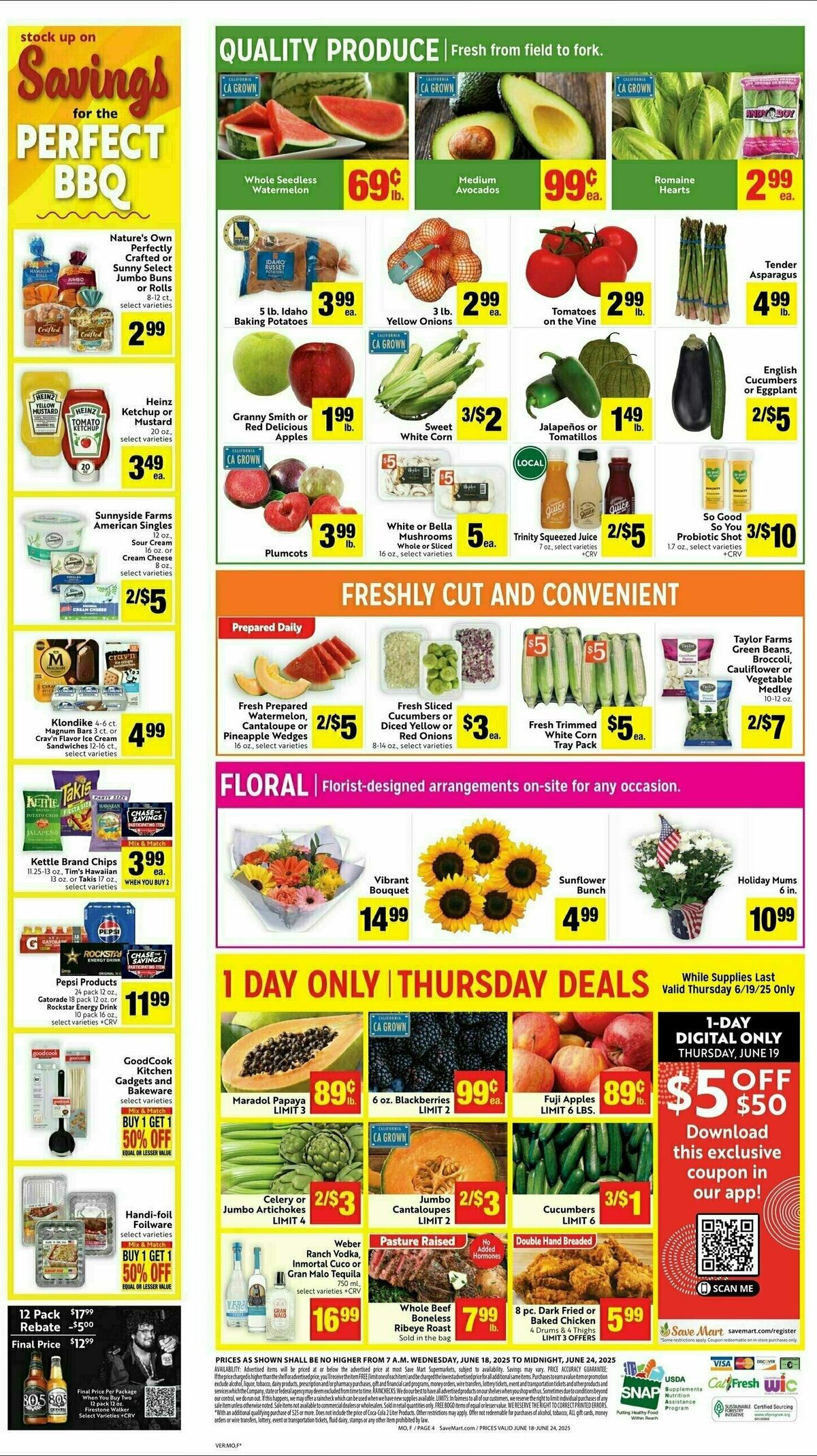 Save Mart Weekly Ad from June 18