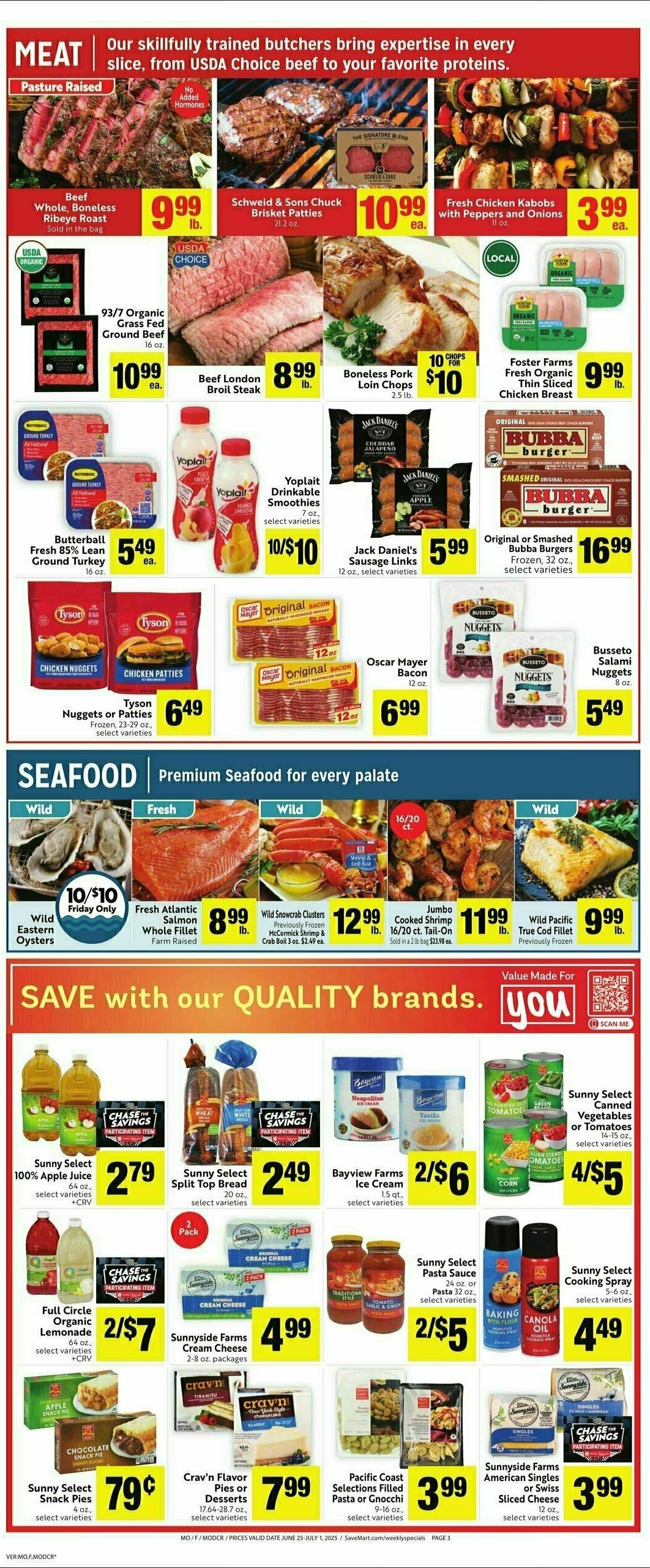 Save Mart Weekly Ad from June 25