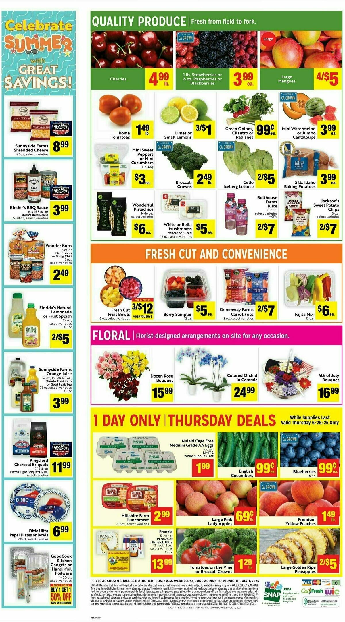 Save Mart Weekly Ad from June 25